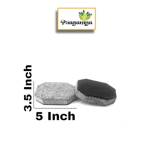 PRAGANIYA Rubbing Stone for Almonds, Turmaric, Dry Ginger (Scratch Proof Bootem) (Rectangle) - Image 2