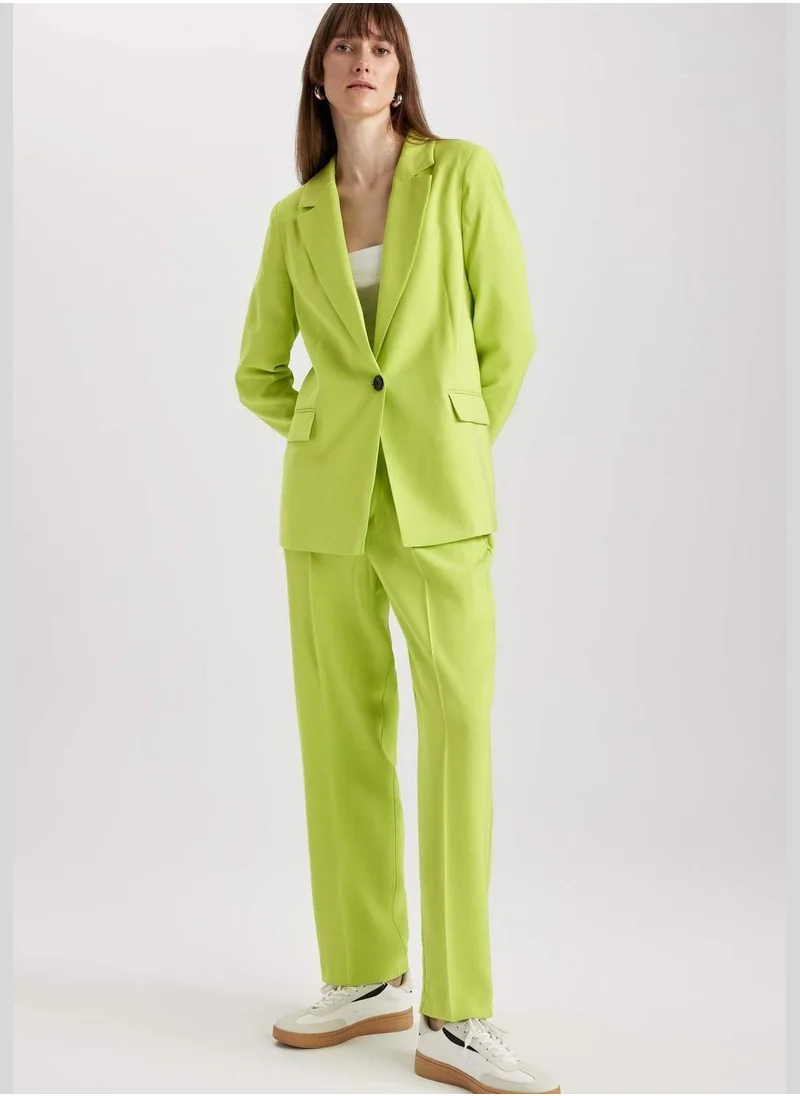 ديفاكتو Woman Straight Fit Woven Trousers