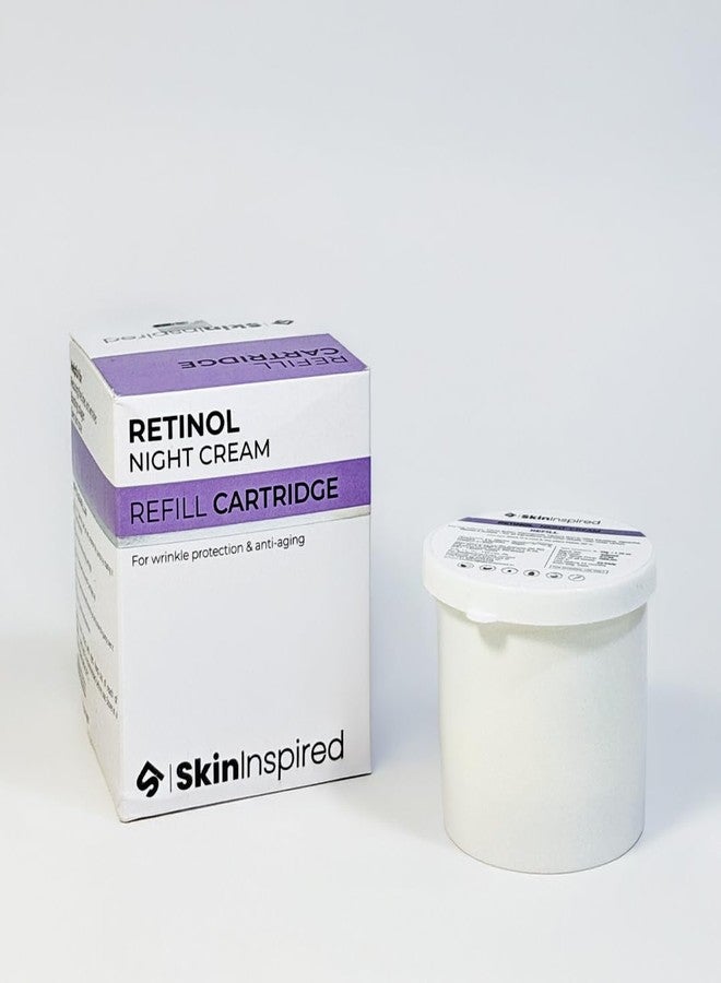SkinInspired Retinol Night Cream + Refill Combo | 0.1% Retinol & Hyaluronic Acid | Anti-Wrinkle Cream for Women | Night Cream For Women & Men Glowing Skin | For Normal to Dry Skin - Image 4