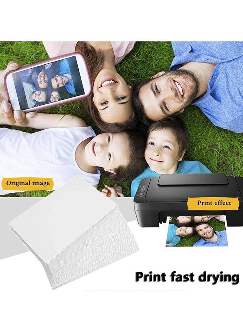 100 Sheets 4X 64R High Glossy Photographic Paper, Printer Photo Paper, Water Resistant and Durable, Suitable for Laser Printer or Copier Printing, Great for Photos, Invitations and Postcards - Image 5