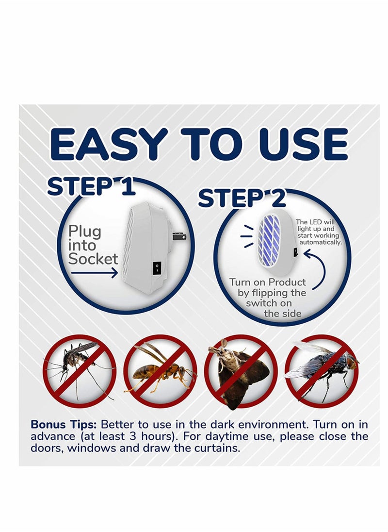 KASTWAVE - Bug Zapper - Inside Mosquito Trap - Mosquito Killer - Indoor Bug Zapper for Home - Fly Trap Indoor - Mosquito Trap - Fruit Fly Killer - Indoor Bug Zapper - Insect Traps Indoor - Bug Light 2 Packs - Image 1