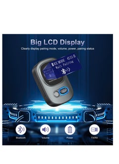 Excefore Bluetooth 5.3 Transmitter and Receiver, Bluetooth Adapter Audio with LED Display, Hand-Free Call 3.5mm Bluetooth Aux Adapter, Support TF Card, Volume Control, Navigation, for PC, TV, Home Audio  - Image 3