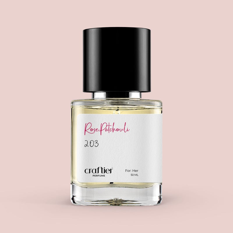 Craftier Perfume ROSE PATCHOULI - Inspired of-GOOD GIRL BLUSH ELIXIR EDP, Eau De Parfum for Women - 50ml, Long Lasting Ambery Fragrance Upto 24 Hrs, Travel Size Women's Perfume - Image 3