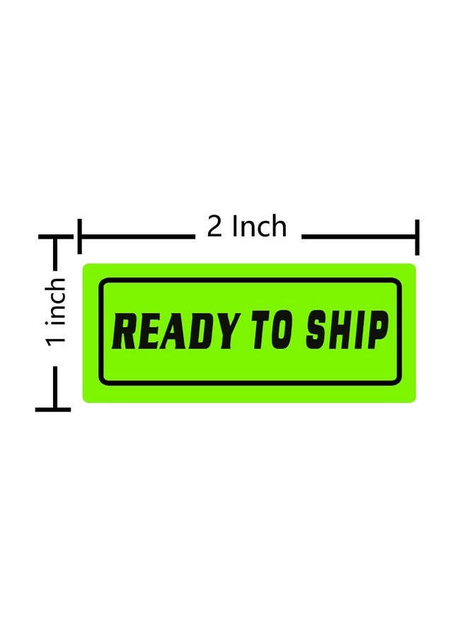 Besttile - Ready To Ship Green Fluorescent Shipping Label Stickers For Packing Mailing,1X2Inches,500Pcs. - Image 1