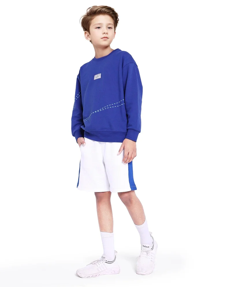 رير ونز Rare Ones Kids Kole Blue Cotton Poly Full Sleeve Hd Print Sweatshirt