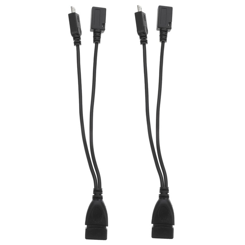 كابل محول Micro USB 2 قطعة ملحق هاتف بلاستيكي محول خط بيانات تزويد - Image 3