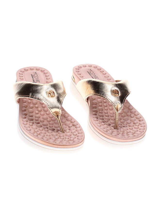 MODARE Slip-On Open Toe Flat Sandals - Image 3