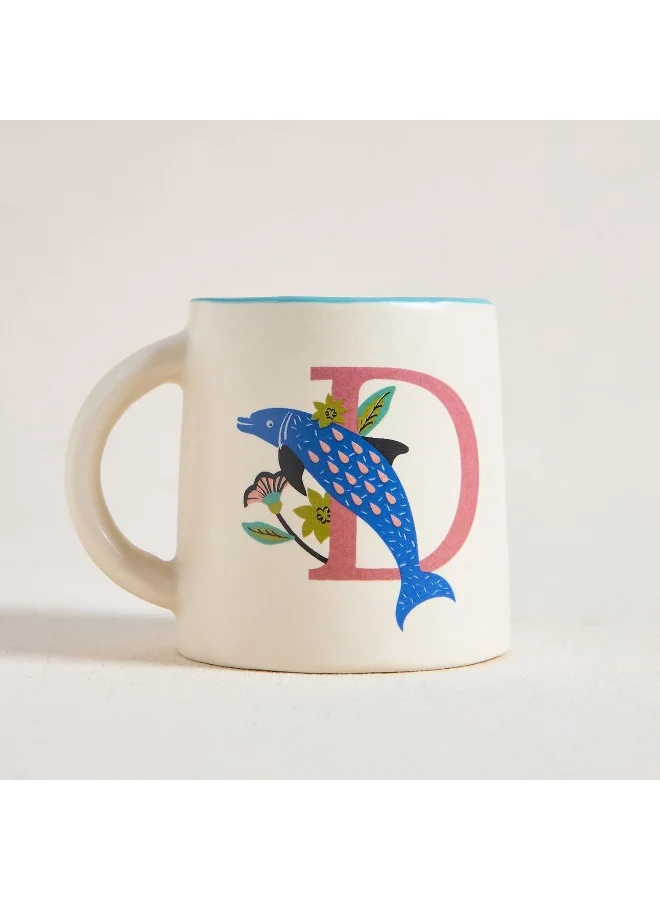 Chumbak Dolphin Alphabet Mug - D