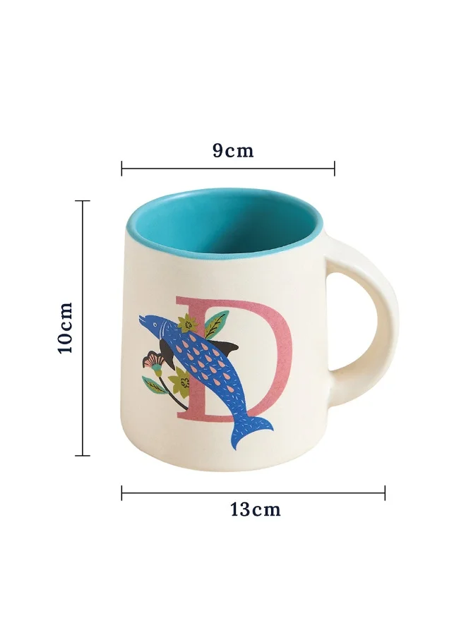 Chumbak Dolphin Alphabet Mug - D