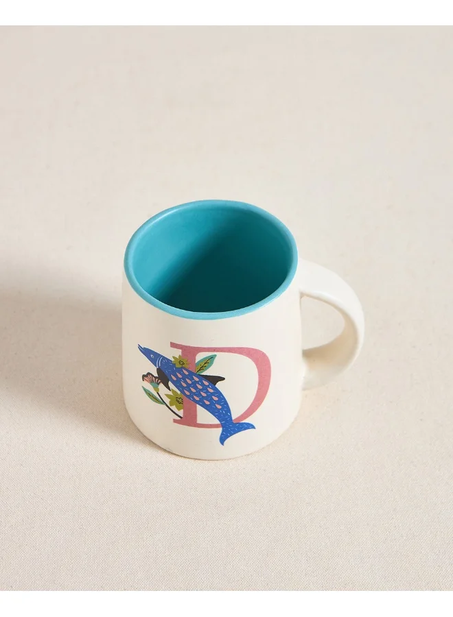 Chumbak Dolphin Alphabet Mug - D