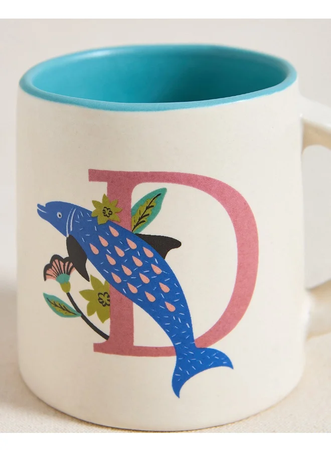 Chumbak Dolphin Alphabet Mug - D