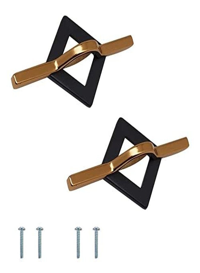 VOLO Cabinet Knob/Drawer Cabinet Knobs/Wardrobe Door Knobs/Cupboard Drawer Pull Handle/Kitchen Drawer Knob/Pulls (Knob_S-167) (Black/Rose Gold, 2) - Image 1