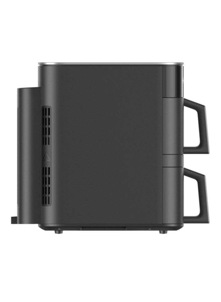 Xiaomi Smart Double Stack Air Fryer 12L – Large Capacity Dual-Basket Air Fryer, 2800W High-Power Rapid 360° Hot Air Cooking, 14 Preset Modes, HD Touch Display, App & Schedule 12 L 2800 W MAF-DS1201 black - Image 3