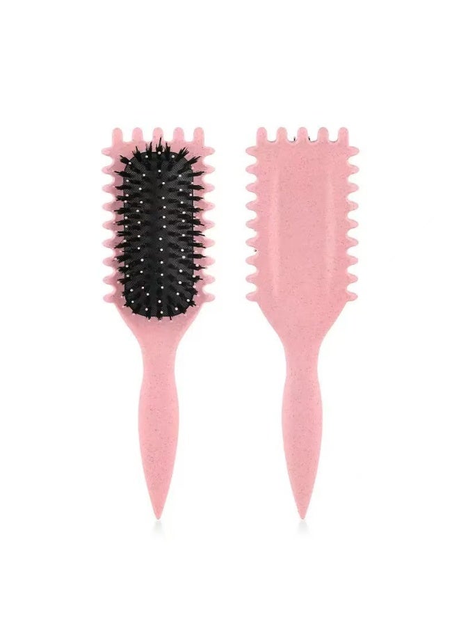 Jagravo Curl Defining Hair Brush – Detangling Styling Brush for Bounce & Volume, Flexible Nylon Bristles, Anti-Breakage Comb (1 Pc) - Image 1