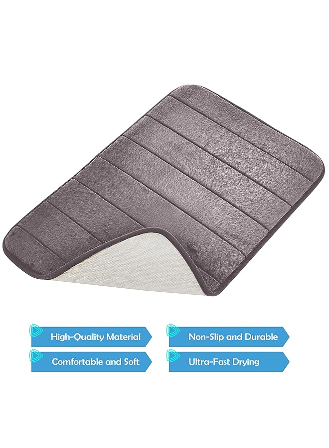 هوم برو سجادة حمام تابات رمادية 40×60 سم - Image 4