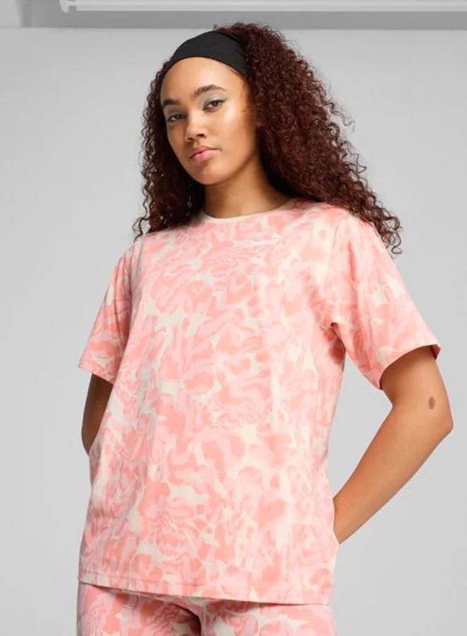 PUMA Essential Nature 2.0 Relaxed All Over Printed  T-Shirt