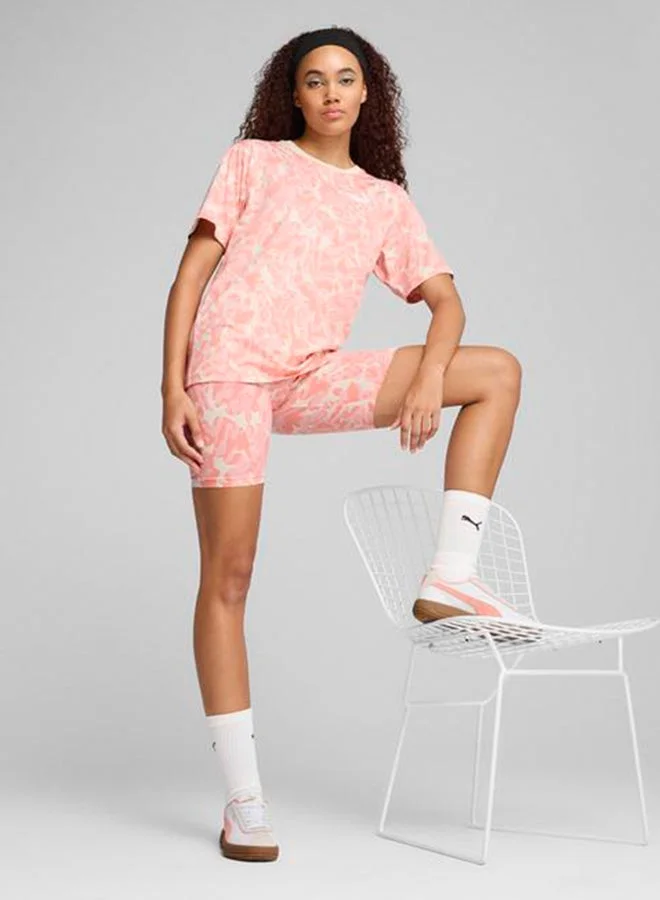 PUMA  Essential Nature 2.0 Relaxed All Over Printed  T-Shirt for Women | Best Price UAE