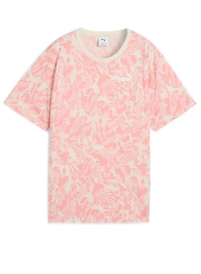 PUMA  Essential Nature 2.0 Relaxed All Over Printed  T-Shirt for Women | Best Price UAE