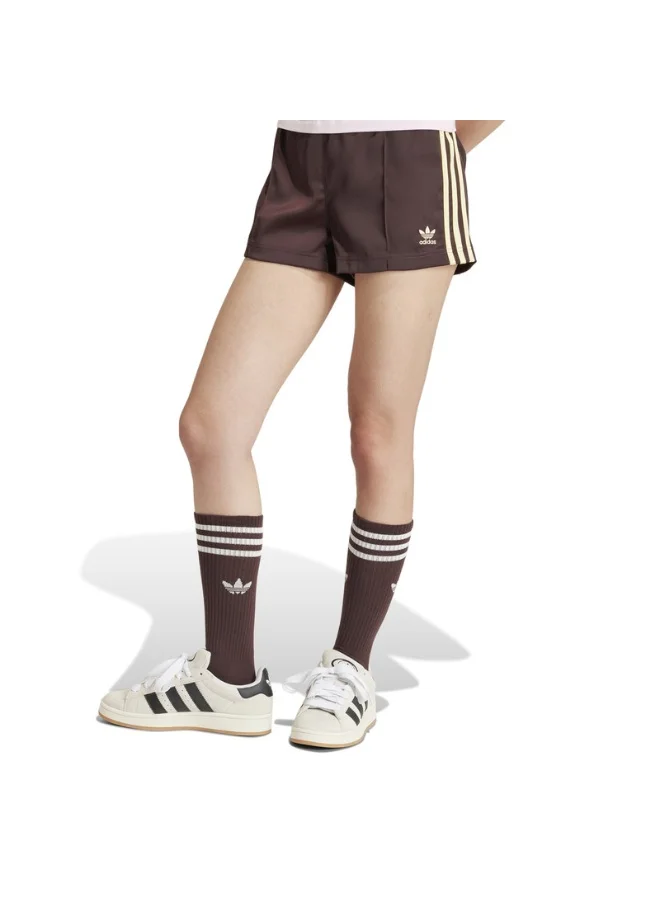 Adidas adidas 3S SATIN SHORT Brown Originals Women SHORTS