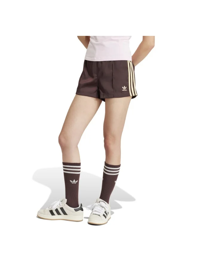 Adidas adidas 3S SATIN SHORT Brown Originals Women SHORTS