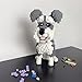 alltogetho Adorable Schnauzer Dog Building Blocks Toy Micro Mini Size Ideal for Pet Lovers and Great as Home Decor Gift - Image 4