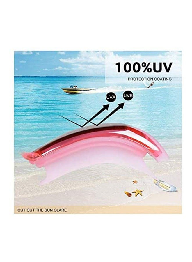 روك بو نظارات سباحة ROCK POW، نظارات سباحة عاكسة لا تتسرب، مضادة للضباب، حماية من الأشعة فوق البنفسجية، عدسات رؤية واسعة، نظارات سباحة ثلاثية مع حقيبة حماية مجانية، مجموعة نظارات سباحة مقاومة للماء 4 في 1 مع قبعة سباحة، سدادات أنف، سدادات أذن للبالغين والرجال والنساء والشباب والأطفال، وردي - Image 3