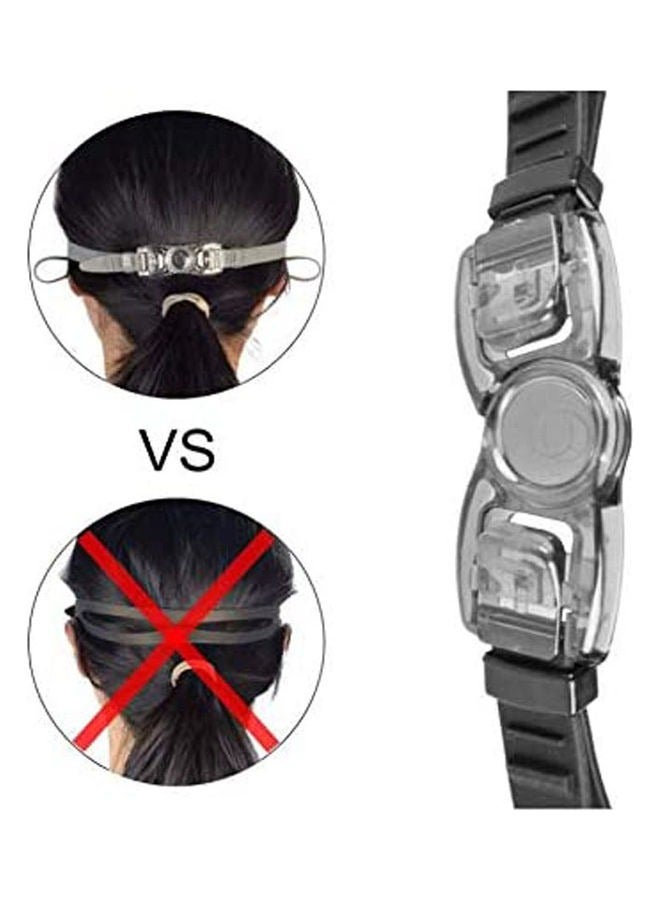 روك بو نظارات سباحة ROCK POW، نظارات سباحة عاكسة لا تتسرب، مضادة للضباب، حماية من الأشعة فوق البنفسجية، عدسات رؤية واسعة، نظارات سباحة ثلاثية مع حقيبة حماية مجانية، مجموعة نظارات سباحة مقاومة للماء 4 في 1 مع قبعة سباحة، سدادات أنف، سدادات أذن للبالغين والرجال والنساء والشباب والأطفال، وردي - Image 4