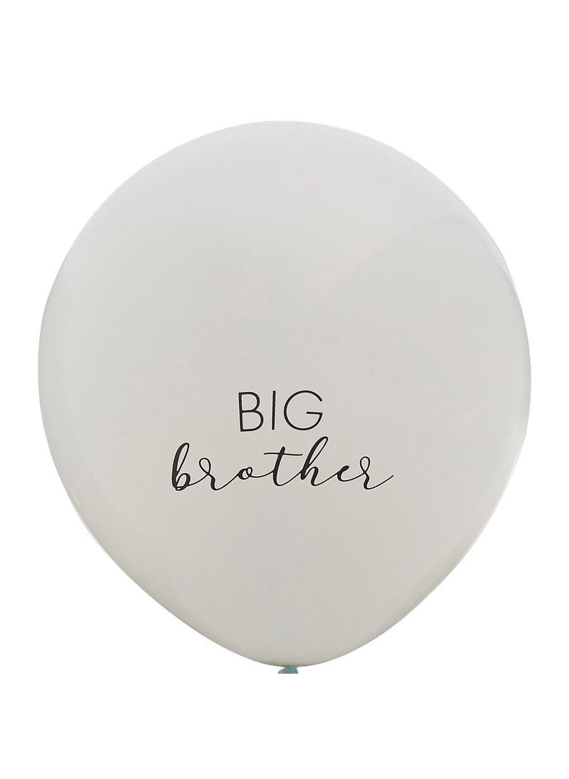 Ginger Ray Big Brother White Latex Balloon with Tassels 45cm - Image 2