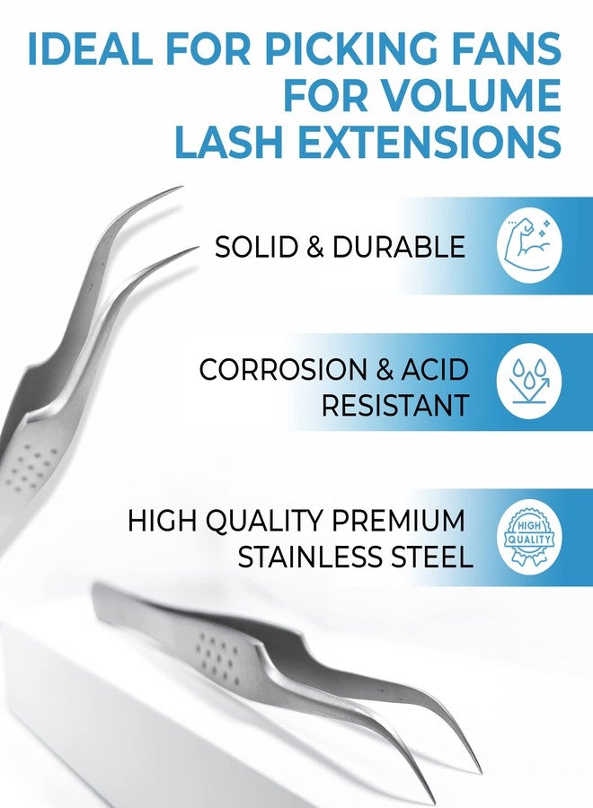 Stacy Lash STL-10 Curved Eyelash Extension Tweezers/Eyelashes Separator Tool/Supplies for Isolation Individual False Lashes & Classic Extensions/Precision Application Tools/Beauty Accessories - Image 3