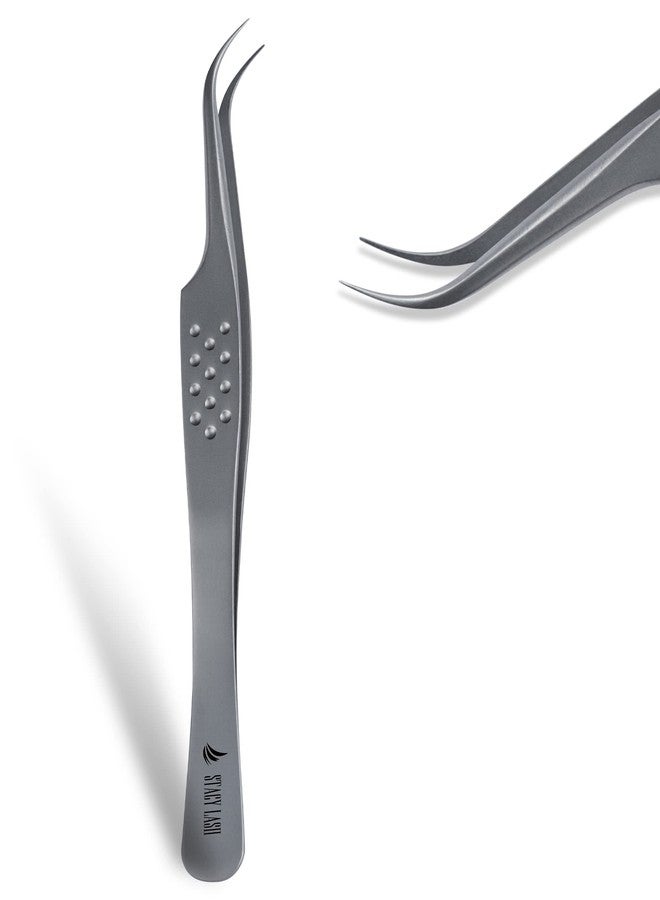 Stacy Lash STL-10 Curved Eyelash Extension Tweezers/Eyelashes Separator Tool/Supplies for Isolation Individual False Lashes & Classic Extensions/Precision Application Tools/Beauty Accessories - Image 1