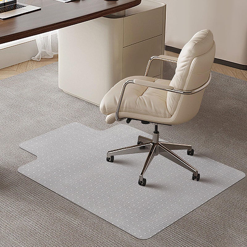 SHAREWIN Chair Mat for Carpeted Floor with Lip,47''Ã—36'' PVC Carpet Protector for Low Pile Carpets Heavy Duty Effective Grip Anti-Slip,Won't Crack,Easy to Clean for Office and Home - Image 1