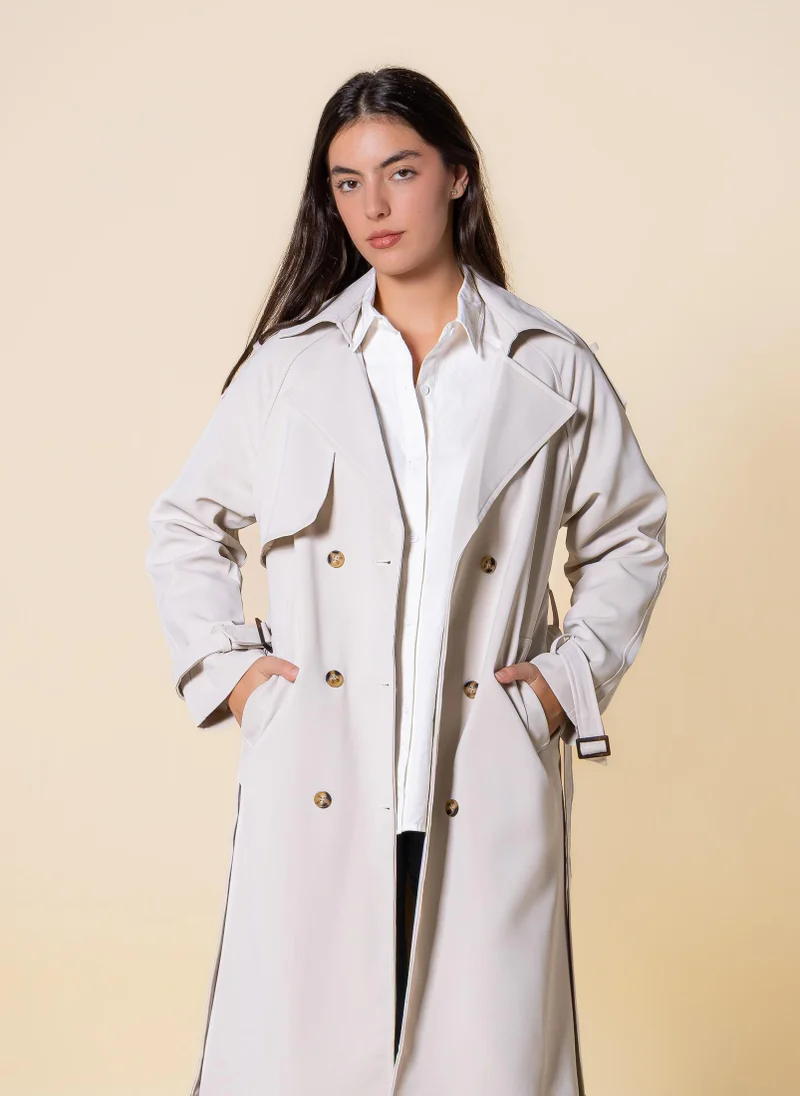 SHAPES BELTED TRENCH COAT