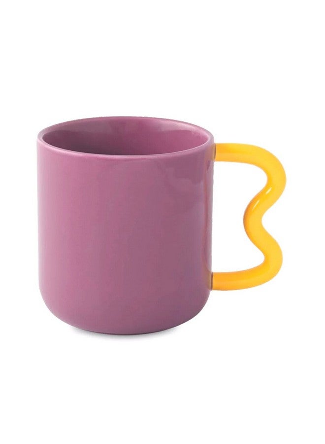 إيزي لايف كوب قهوة بورسلين آمن لغسالة الصحون، سلسلة إبداعية، بنفسجي وأصفر،  مل - Image 1