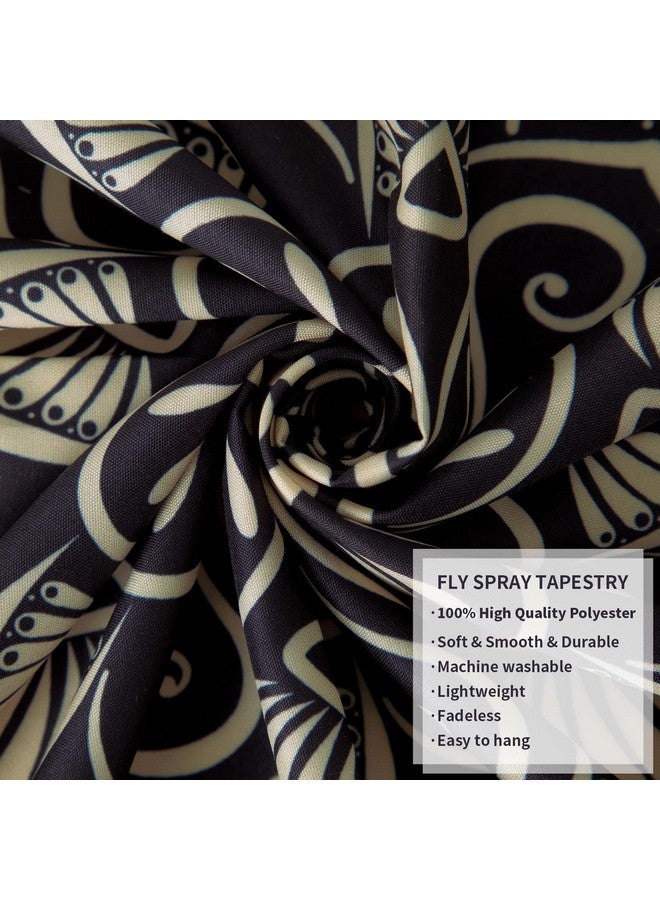 FLY SPRAY Black Golden Mandala Tapestry Astrology Wall Hanging Wall Tapestry Aesthetic Hippie Wall Decor Bohemian Wall Art Boho Home Decoration For Bedroomliving Roomdorm - Image 5