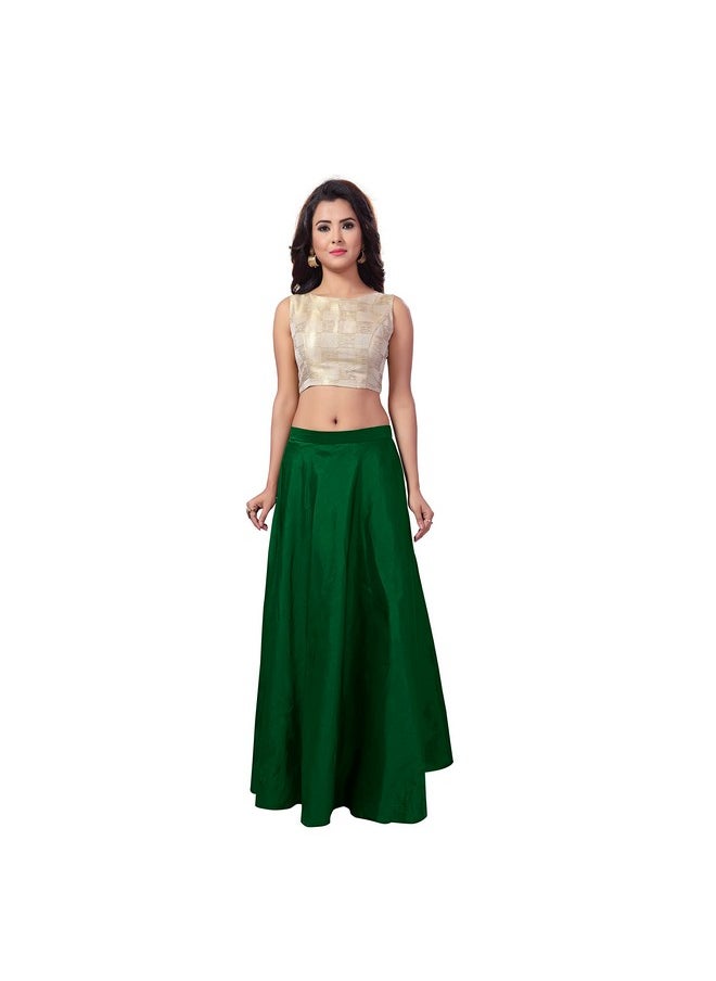 Studio Shringaar Women's Maxi Readymade Tafetta Skirt Lehenga (Free Size, Green) - pzsku/Z84555077B7A6F29892F7Z/45/_/1740117631/a4dedb71-5cdc-41a3-8b4a-e5053edf6566