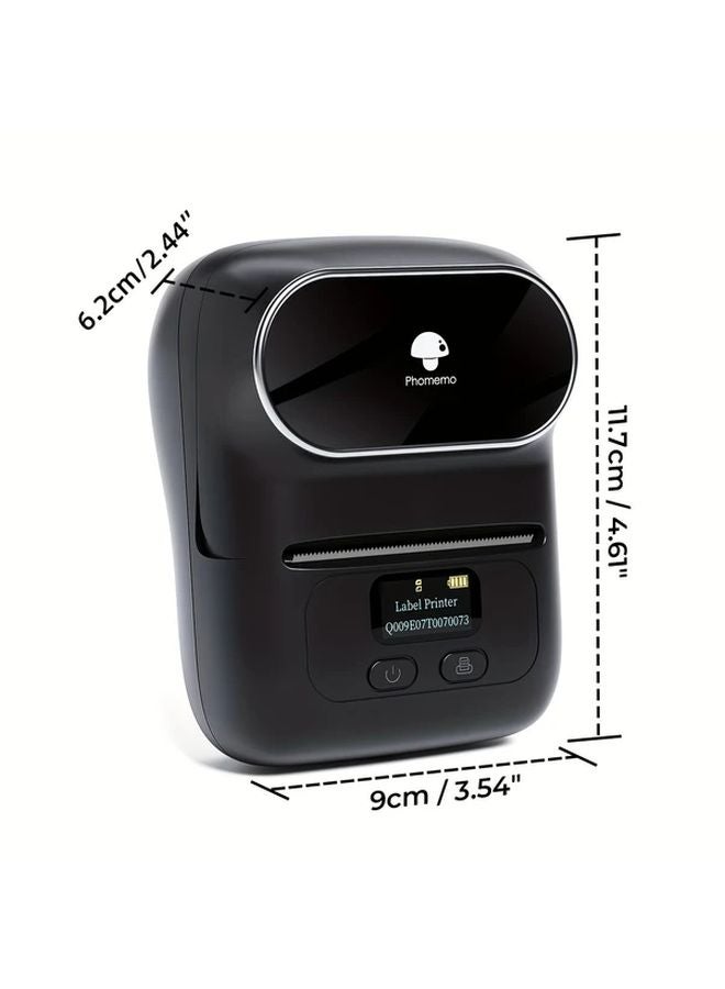 طابعة ملصقات حرارية لاسلكية صغيرة وردية محمولة مع شحن USB للمنزل والمكتب والأعمال - Image 2