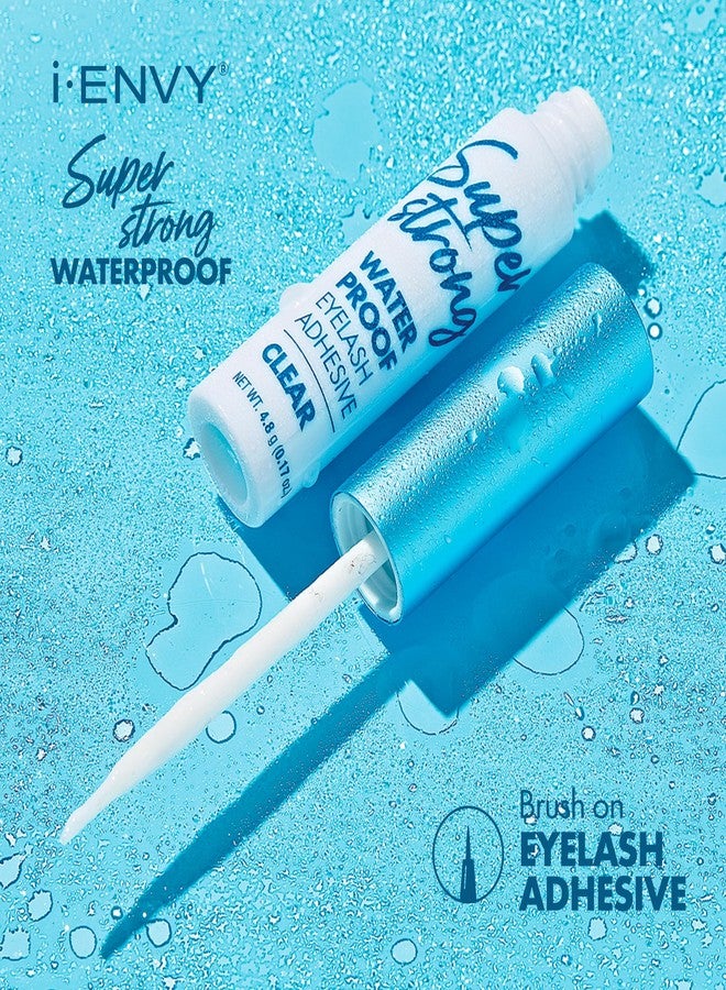 i.Envy i-ENVY Super Strong Waterproof Clear Eyelash Adhesive, Long Lasting Sweat & Tear Proof Lash Glue for Eyelash Extensions, All Day Hold Durable Brush-On (Waterproof, 1 Pack (1 Count)) - Image 3
