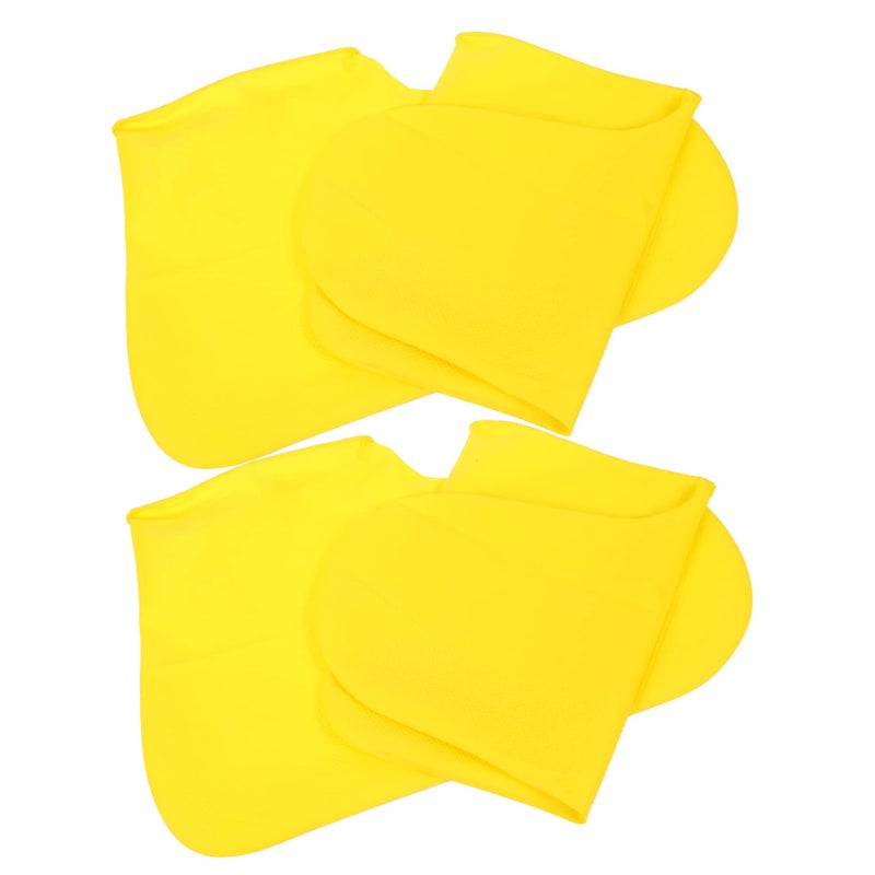 Blue Reusable Latex Rain Boot Covers 2 Pairs Shoes Protector for Outdoor Use Keeps Shoes Clean - Image 2