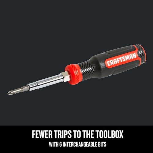 CRAFTSMAN Screwdriver with 6 Multi-Bits, Store Extra Bits in Handle (CMHT68000) - Image 5