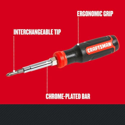 CRAFTSMAN Screwdriver with 6 Multi-Bits, Store Extra Bits in Handle (CMHT68000) - Image 4