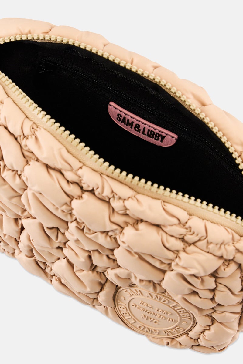 Sam And Libby Women Quilted Fanny Pack, Tan - Image 3