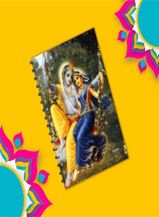 ESCAPER -Radha Krishna Jhula Ruled Diary | Devotional Dairy | God Diary | Devotional Notebook | Notepad | Diary for Office | Diary for Gift - Image 3