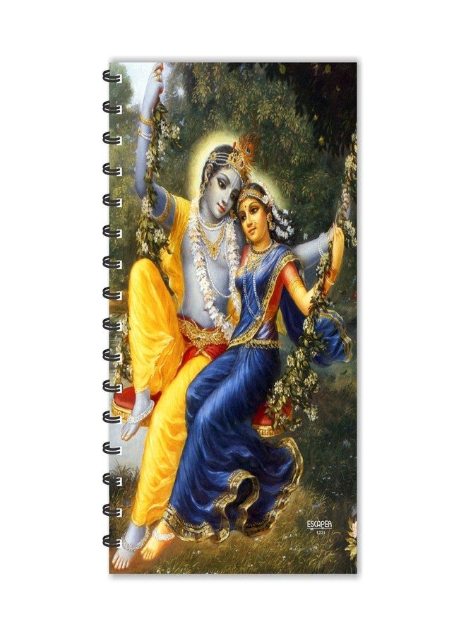 ESCAPER -Radha Krishna Jhula Ruled Diary | Devotional Dairy | God Diary | Devotional Notebook | Notepad | Diary for Office | Diary for Gift - Image 1