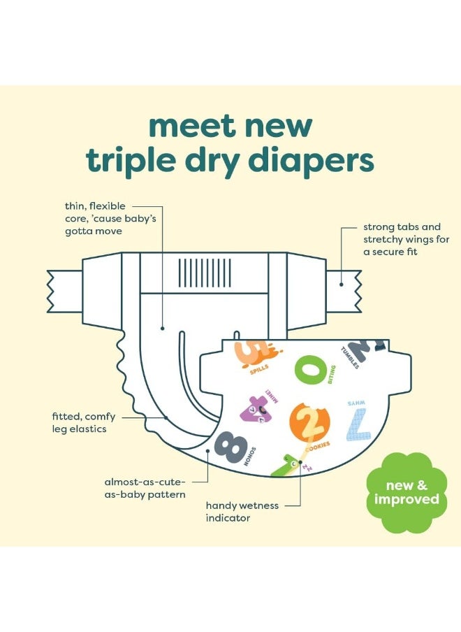 Babyganics Babyganics Diapers, Size 4, 60 ct, Ultra Absorbent Diapers  - Image 2