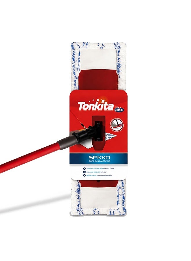 Tonkita ممسحة مسطحة من ميكروفايبر تونكيتا سبكو مع مقبض، ممسحة تنظيف أرضيات رفيعة للبلاط، الخشب والأرضيات اللامينيت - Image 1