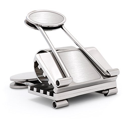 Speidel Stainless Steel Ionic Plated Metal Money Clip for Men, Bill Binder Clip, Wallet, Credit Card Holder, Minimalist Slim Money Clip - Image 1