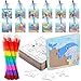 Fullhawl 12 Sets Sea Animal Puzzles Summer Color Your Own Puzzles DIY Ocean Jigsaw Crafts with 12 Stackable Crayons and 12 Bags for Ocean Theme Gifts Birthday Party Supplies12 Sea - Image 2
