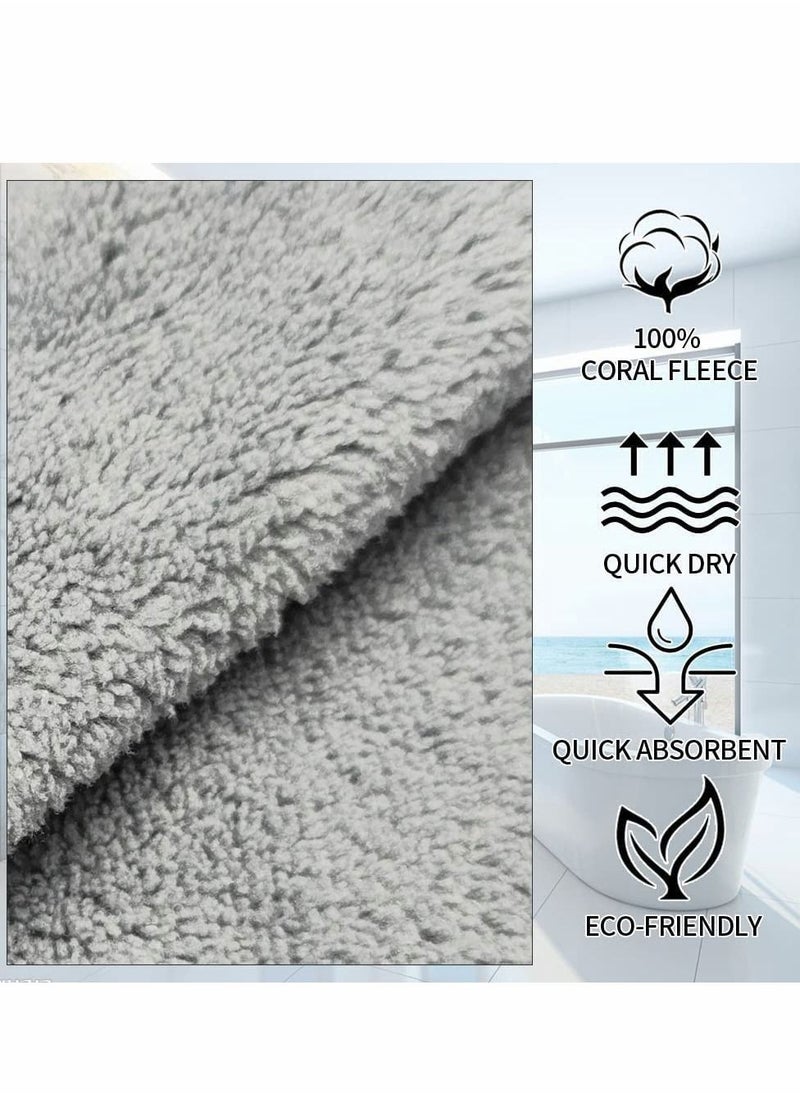 Excefore - 5 Pcs Bow Hand Towels with Hanging Loop, 100% Microfiber Coral Fleece Hanging Band Towel, Ultra Soft, Highly Absorbent and Quick Drying for Bathroom, Kitchen and Spa, Machine Washable (5 Colors) - Image 1