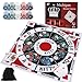 Medikaison Michigan Rummy Board Game Set Tripoley Game Felt Mat Foldable Family Original Combination of Joker RummyHearts and Poker Includes 2 Decks of Cards and 200 Numbered Poker Chips - Image 2