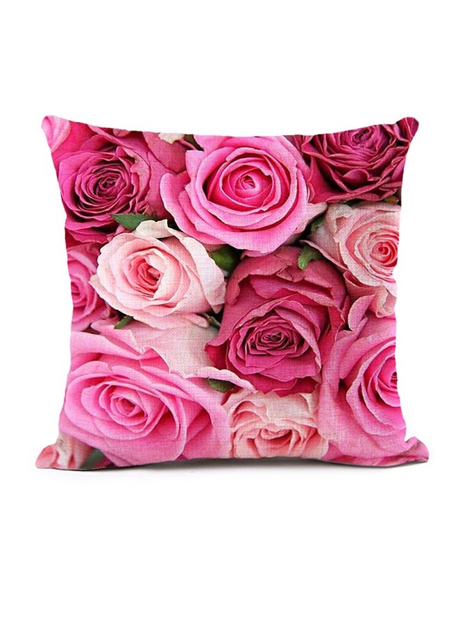 NIBEMINENT Rose Printed Cushion Cover Multicolour 45x45cm